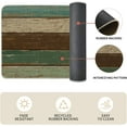 thumbnail image 6 of Green Retro Rustic Wood Texture Kitchen Mats Set of 2, Home Spring Summer Decor Kitchen Rugs for Floor - 17x29 and 17x47 Inch, 6 of 6