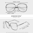 thumbnail image 4 of KINGSEVEN Alloy Frame Women's Fashionable Sunglasses Polarized Sunglasses, 4 of 5