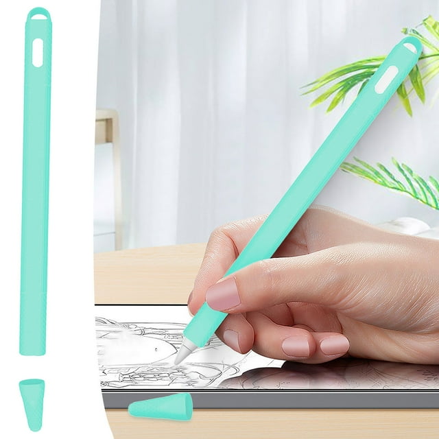 WIFKLSIIPG Suitable Compitable with Pencil 2st Generation Solid Color Silicone Stylus Case with Non