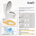 thumbnail image 5 of COZY SBWH04 14.7 x 20 ft Electric Bidet Seat, Corded Electric, White, with Adjustable Temperature, 5 of 9