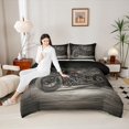 thumbnail image 4 of Homewish Dirt Bike Boy Bedding Comforter Set 2pcs,Extreme Sport Twin Comforter Sets Microfiber,Retro Vintage Breathable Bedding Set,Ultra Soft Home Decor,Reversible, 4 of 8