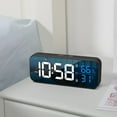 thumbnail image 4 of Digital Alarm Clock 1 Set Awaken Glow-in-the-dark Creative Temperature Humidity LED Clock, 4 of 5