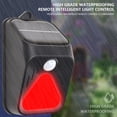 thumbnail image 3 of Matsuzay Repelente de animales con energía solar y sensor de movimiento, resistente al agua y de fácil instalación, disuasorio de coyotes Repelente de insectos y plagas Negro, 3 of 6