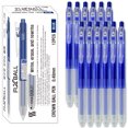 thumbnail image 1 of [Crown] FixBall 0.48mm Erasable Pens, Blue Ink, 12 Count, 1 of 4