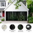 thumbnail image 2 of Green Forest Garage Door Cover Banner 6 x 13 FT, Mysterious Primitive Forest Pine Tree Garage Door Curtains Backdrop with Grommets for Indoor Outdoor Wall Party Porch Yard Decorations Background, 2 of 9