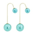 thumbnail image 2 of Anvazise Earrings U-Shaped Double Sided Faux Pearl Gold Plated Ear Dangle Jewelry for Women Sky Blue, 2 of 13