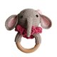 thumbnail image 2 of Juego de Clip para chupete de bebé YONGSHENG Elefante de ganchillo con Campana de mano, 2 of 5