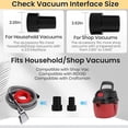 thumbnail image 5 of Shop Vac Carpet Cleaner Hose Kit with 25 ft Water Line, 10 ft Vacuum Hose & Adapter, Universal Vacuum Attachment for Carpet Cleaning, 5 of 7