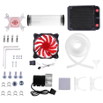 thumbnail image 4 of Pc Water Cooling System Set 2M Hose Cooling Fans Kit G1/4 Inch Universal Cpu Waterblock 160mm Water Pump 120mm Radiator, 4 of 8