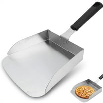 Stainless Steel Griddle Burger Spatula,Heavy Duty Metal Spatula,Large Food Shovel,Flat Top Grill Scoop,Grilling Food Mover,Barbecue Hamburger Turner,for Stir Fry Cook BBQ Tools 1 Pack