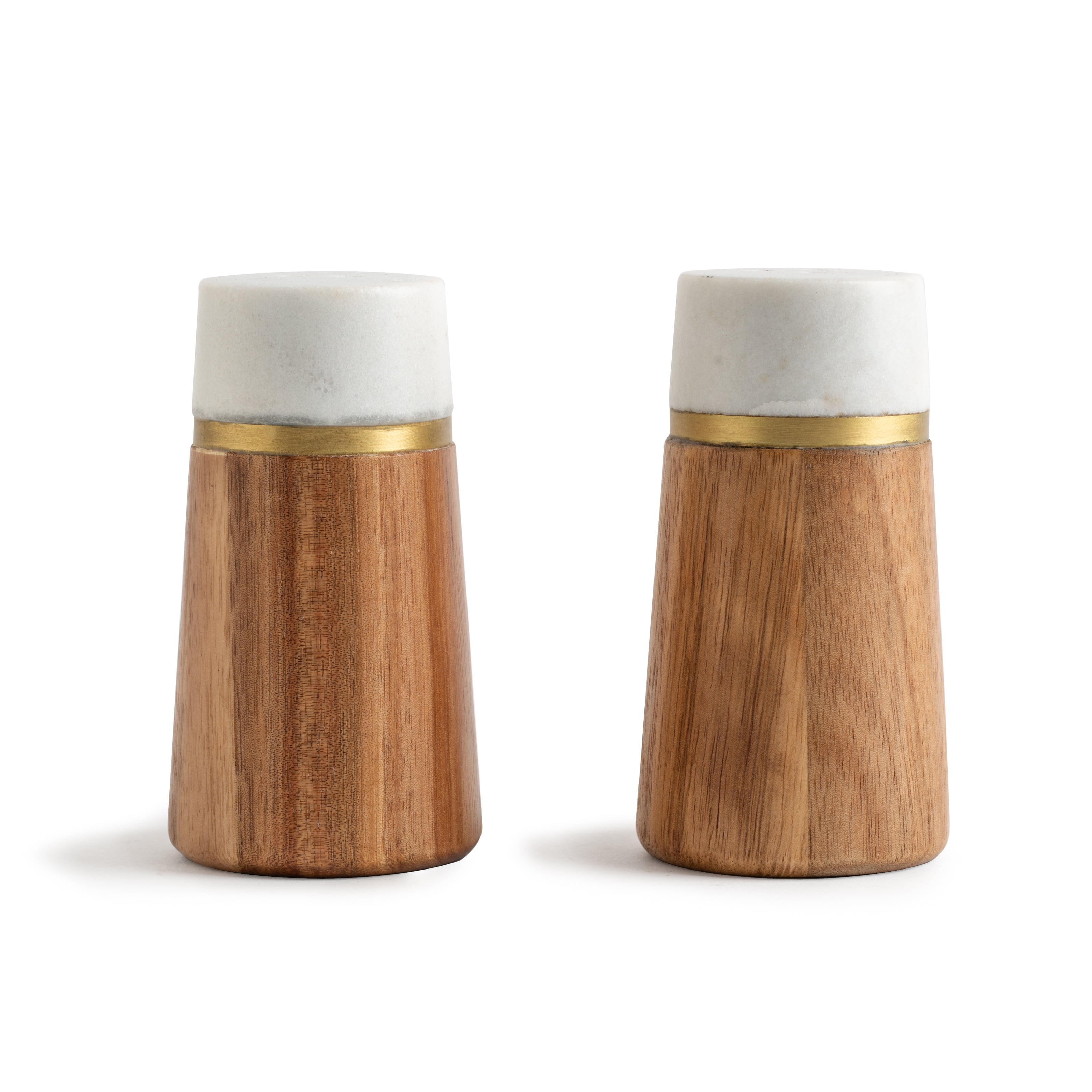 Better Homes & Gardens Salt and Pepper Set, Acacia Wood and Marble