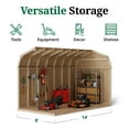thumbnail image 6 of Little Cottage Co. 8x14 Value Gambrel Barn with 6 ft. Sidewalls with Floor, Outdoor Wood Storage Shed Do-It-Yourself Precut Kit, 6 of 14