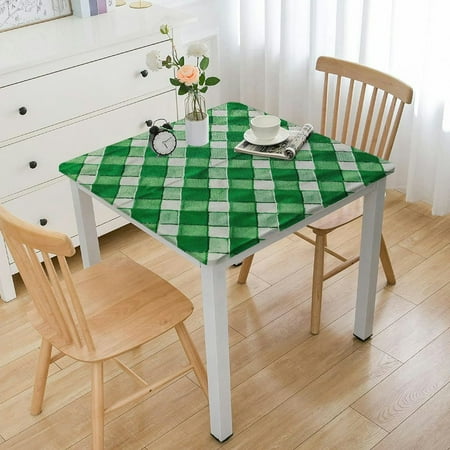 

ARISTURING Irish Tablecloth Classical Argyle Diamond Line Pattern with Crosswise Lines Old Fashioned Dining Room Kitchen Table Cover 46*46