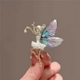 thumbnail image 5 of 1Pc Brooches and Pins for Women, Brooch Pins, Copper Delicate Rhinestone Angel Wing Brooch is the Perfect Gift for Wife Mother or Daughter, Purple, 5 of 7