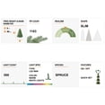 thumbnail image 4 of Glitz Design Glitzhome 9ft Pre-Lit Flocked Layered Spruce Artificial Christmas Tree with 500 Warm, 4 of 9