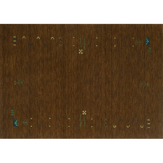 Ahgly Company Indoor Rectangle Abstract Turquoise Blue Contemporary Area Rugs, 2' x 3'
