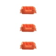 thumbnail image 3 of fastboy Dog Kennel Raised Rim For Optimal Head And Neck Support Washable Dog Bed orange S 3Set, 3 of 6