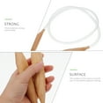 thumbnail image 2 of 1Pc Circular Knitting Needle Sturdy Knitting Rod Simple Wooden Knitting Tool, 2 of 7