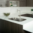 thumbnail image 3 of DAX Stainless Steel 40/60 Double Bowl Undermount Kitchen Sink, Brushed Stainless Steel, 3 of 5