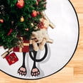 thumbnail image 5 of GZHJMY Halloween Cartoon Cat Christmas Tree Mat, Round Christmas Tree Stand Mat Decoration for Holiday Party Home Christmas Day Ornaments Floor Door, 28.3", 5 of 6