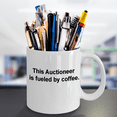 thumbnail image 2 of Auctioneer gifts mug fueled by coffee -Funny Christmas Gifts - White Porcelain Coffee Mug 11 oz, 2 of 2