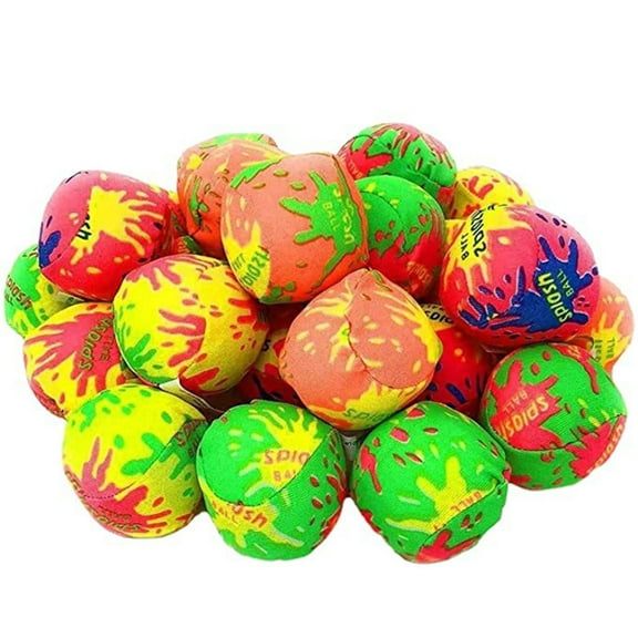 Yucurem 5 Pcs Water Cloth Ball, Funny Sports Water Balls, 2 inch Beach Soaking Game Balls