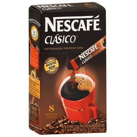 Nescafe Clasico Pure Instant Coffee, 8ct (Pack of 12)