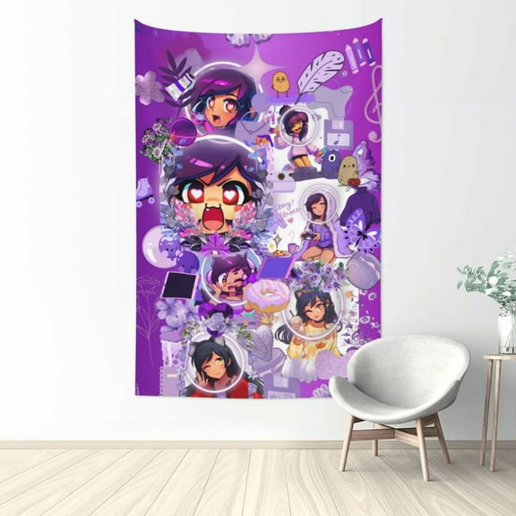 Aphmau Wall Tapestries for Bedroom Aesthetic Living Room Office Decor 60x40in