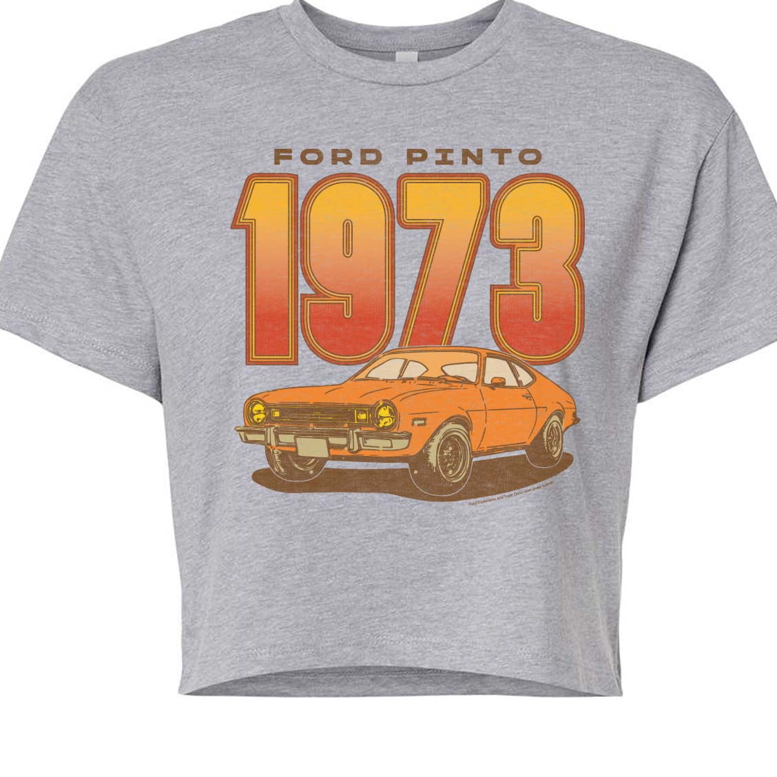 Ford - 1973 Ford Pinto - Juniors Cropped Graphic T-Shirt