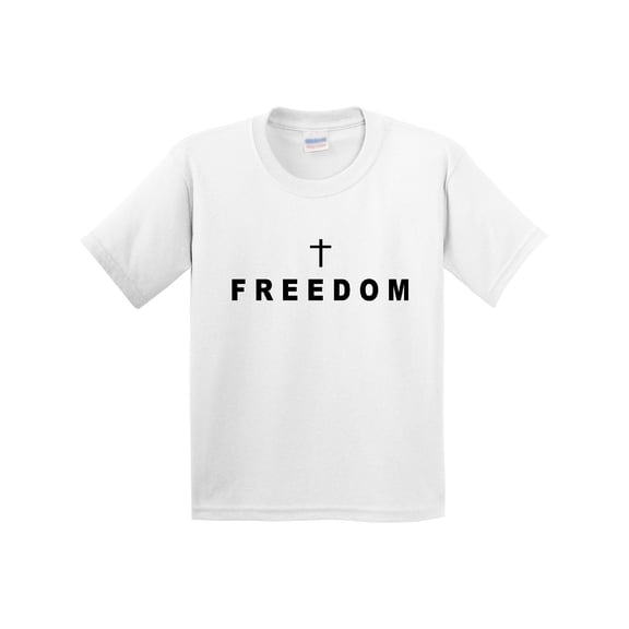 Inktastic Freedom with Cross Youth T-Shirt