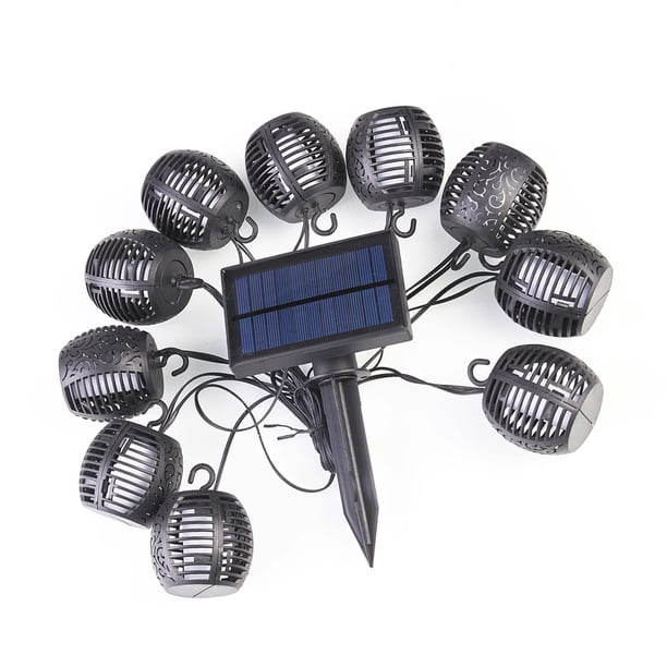 Ounissouiy Linterna solar Festival de luz Decoraciones Lámparas LED recargables Llama parpadeante a prueba de agua Iluminación decorativa para césped Iluminación y accesorios Ounissouiy HA015105-00