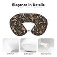 thumbnail image 6 of Zufioo Mushroom Garnish for Memory Foam U-shaped Pillow, Buckle and Invisible Zipper Neck Head Support Airplane Pillow for Travel Car Home-One Size, 6 of 8