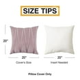 thumbnail image 4 of Top Finel Decorative Hand-Made Throw Pillow Cases Soft Particles Velvet Solid Cushion Covers 20 x 20 for Couch Bedroom Car, Pack of 2, Purple, 4 of 6