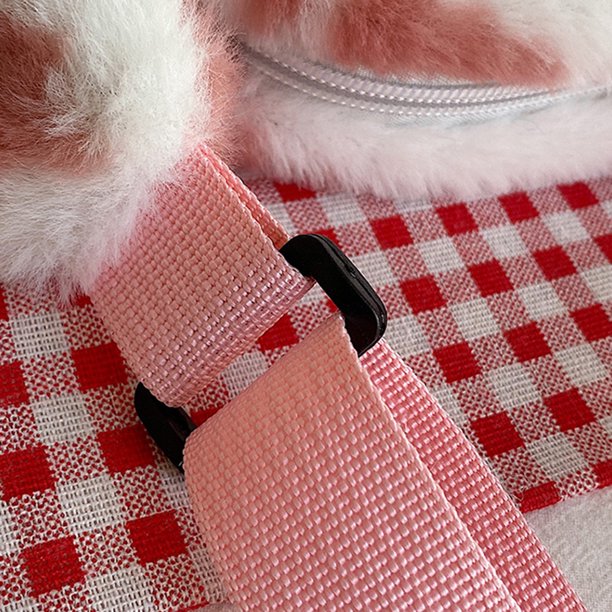 Bolsa de felpa suaves y cálidos para mujer, para axilas esponjosos, de mensajero pequeño con cremallera Ndcxsfigh Para Estrenar