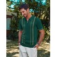 thumbnail image 3 of Polo PJ PAUL JONES de punto con cremallera, estilo vintage, para hombre, 3 of 5