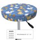 thumbnail image 4 of Balery Chicken Family Fundas de asiento para taburete de bar redondo de tela de terciopelo ajustables que protegen de arañazos y manchas para sillas de 14 a 17 pulgadas.-14 inch, 4 of 7