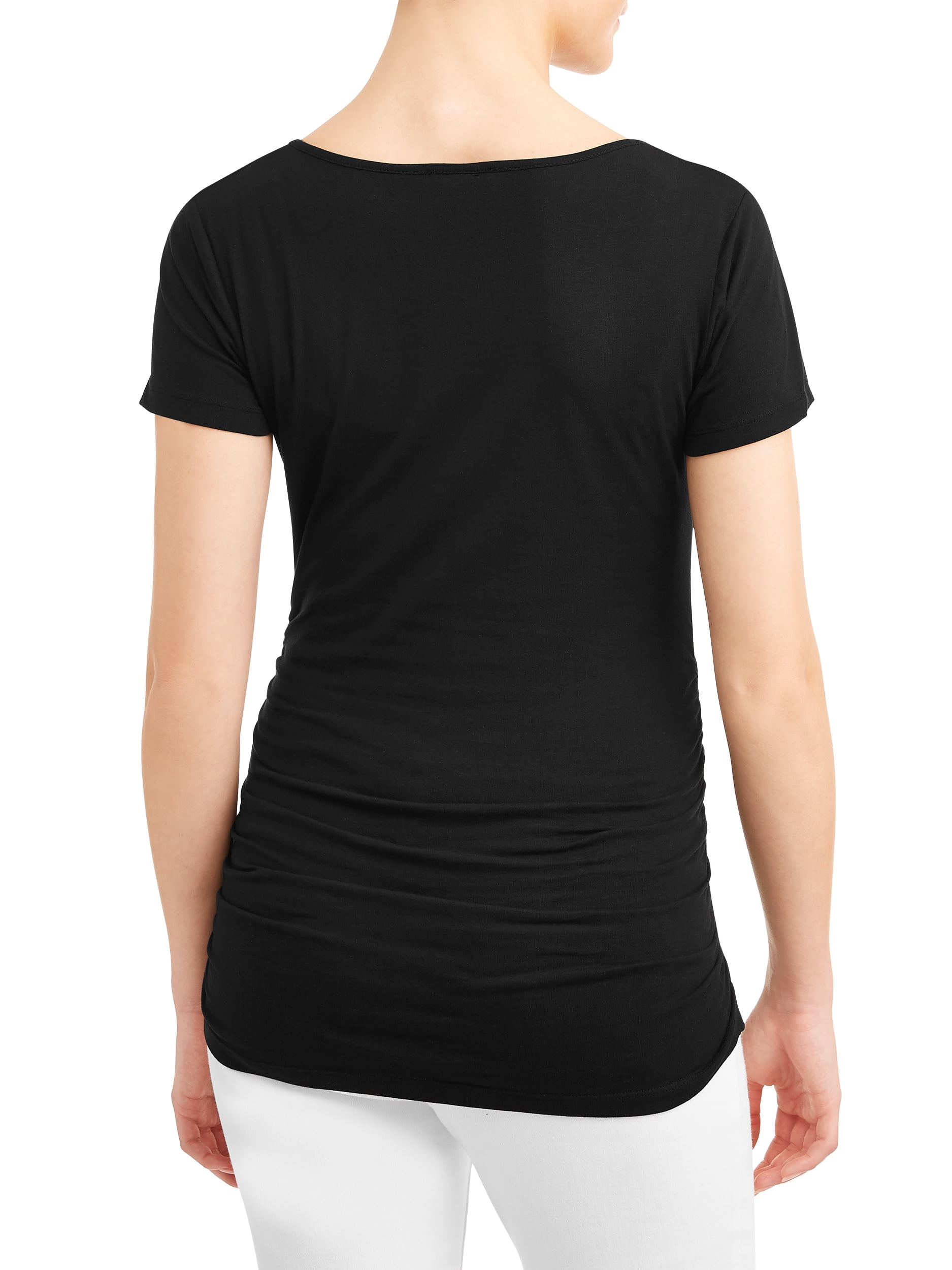 Oh! Mamma Maternity Women's Scoop Neck T-Shirt (Womens & Womens Plus)
