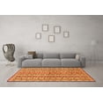 thumbnail image 3 of Ahgly Company Indoor Rectangle Abstract Orange Modern Area Rugs, 4' x 6', 3 of 4