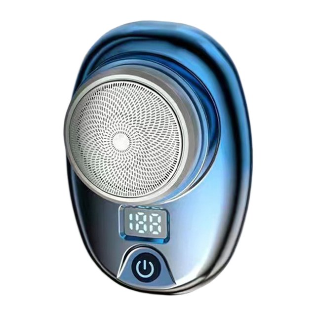 WIFKLSIIPG New Upgrade Mini Shaver Pocket Size Portable USB Rechargeable Shavers Easy One Button Use Suitable for Men