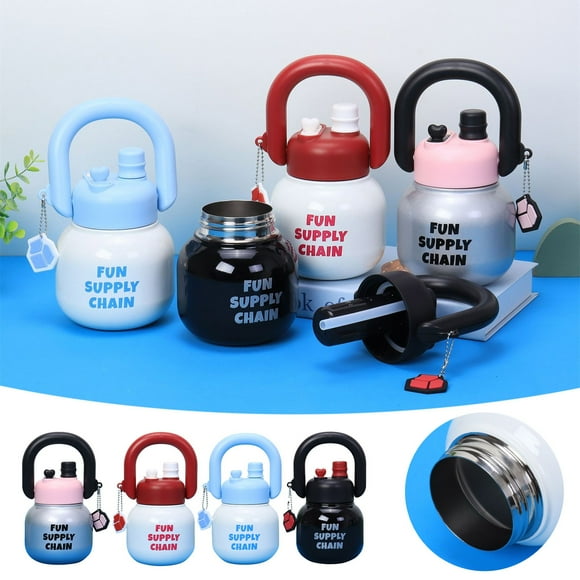 316 Stainless Steel Insulated Cup Drinking Ports Portable Big Tummy Tumbler With Straw Barrel Cup Tumbler Cups Glass Acrylic Drinking Glasses Walk on Air Large Cups for Drinking And Mugs Big Drinking
