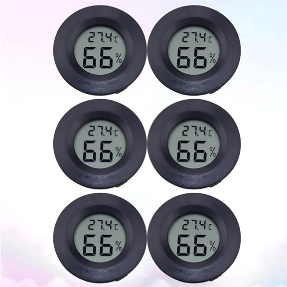 GJX 6 Pc Thermometer Hydrometer Humidity Indoor Hygrometer Baby Temp and Humidity Monitor