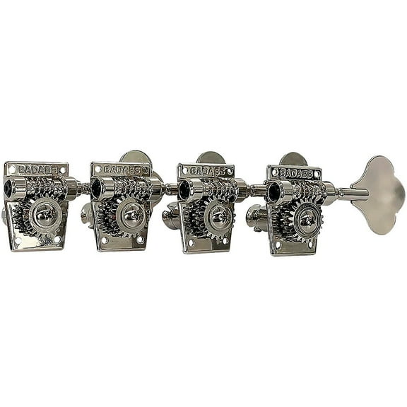 Leo Quan Badass OGT Open Gear Large Post 4-In-Line Bass Tuning Machines Nickel