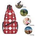 thumbnail image 5 of Women Men Christmas Print Crossbody Sling Bag Casual Chest Bakpack, 5 of 6