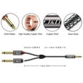 thumbnail image 4 of J&D 3.5mm TRS Male to Dual 6.35mm TS Male Audio Cable 6 ft For Mixer Amplifier Audio Recorder, 4 of 7