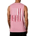 thumbnail image 4 of LNZGNM Men's 250 Anniversary USA Tank Tops Big and Tall American Flag Sleeveless Shirts Casual Muscle Graphic Tank Tops Beach Summer Tee Shirts,Pink 5XL, 4 of 4