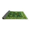 thumbnail image 2 of Ahgly Company Indoor Round Oriental Green Industrial Area Rugs, 6' Round, 2 of 4