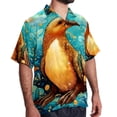 thumbnail image 2 of Platypus Men's Spread Collar Poplin Beach Shirts - Casual Printed Button Down Short Sleeve Summer Tops for Unisex, 2 of 6
