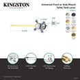 thumbnail image 4 of Kingston Brass KTBXD7 Buckingham Universal Front or Side Mount Toilet Tank Lever in Brushed Brass, 4 of 5