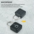 thumbnail image 3 of Lock Inteligente Portátil Lock Smart Smart Rugged Y de Alta para Equipaje de Equipaje, Tronco, Puertas Cadlock CR2032 Celular Fuente de Alimentación Candado, 3 of 6