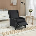 thumbnail image 5 of Tabaray Recliner Chair, Modern Upholstered Leisure Chair, Recliner Accent Chair with Lumbar Support for Living Room and Bedroom (Black), 5 of 9